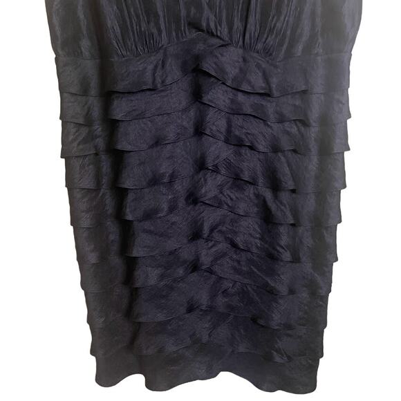 London Times Black V-Neck Sheath Cocktail Dress - 22W - Picture 4 of 8